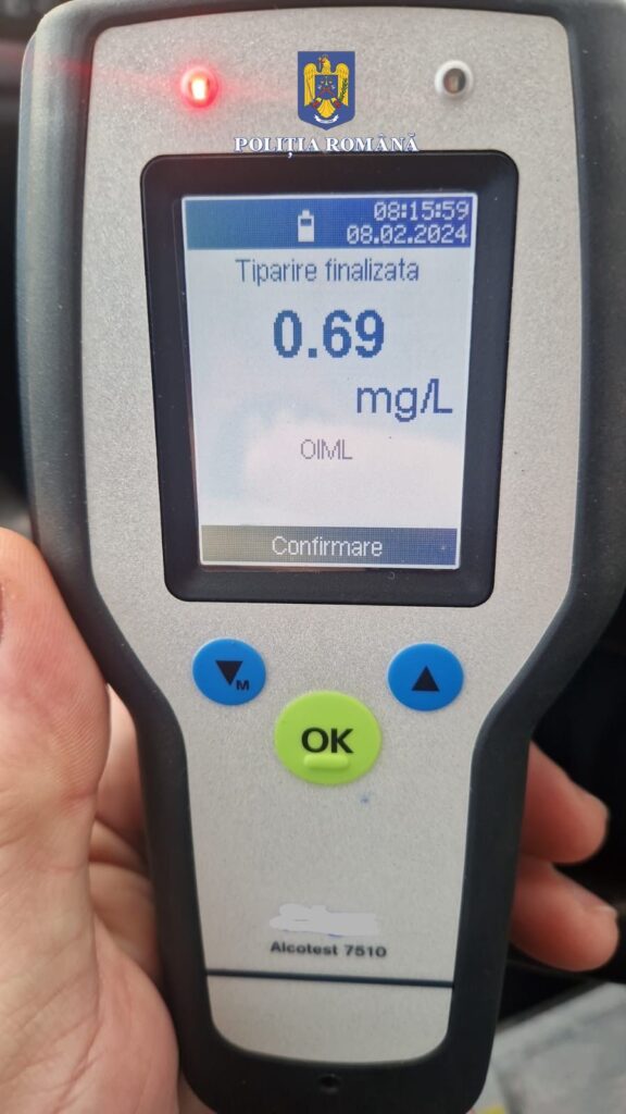  Șoferi beți și fără permis, prinși de polițiștii dâmbovițeni, polițiștii din cadrul Secției nr. 3 Poliție Rurală Butimanu au oprit