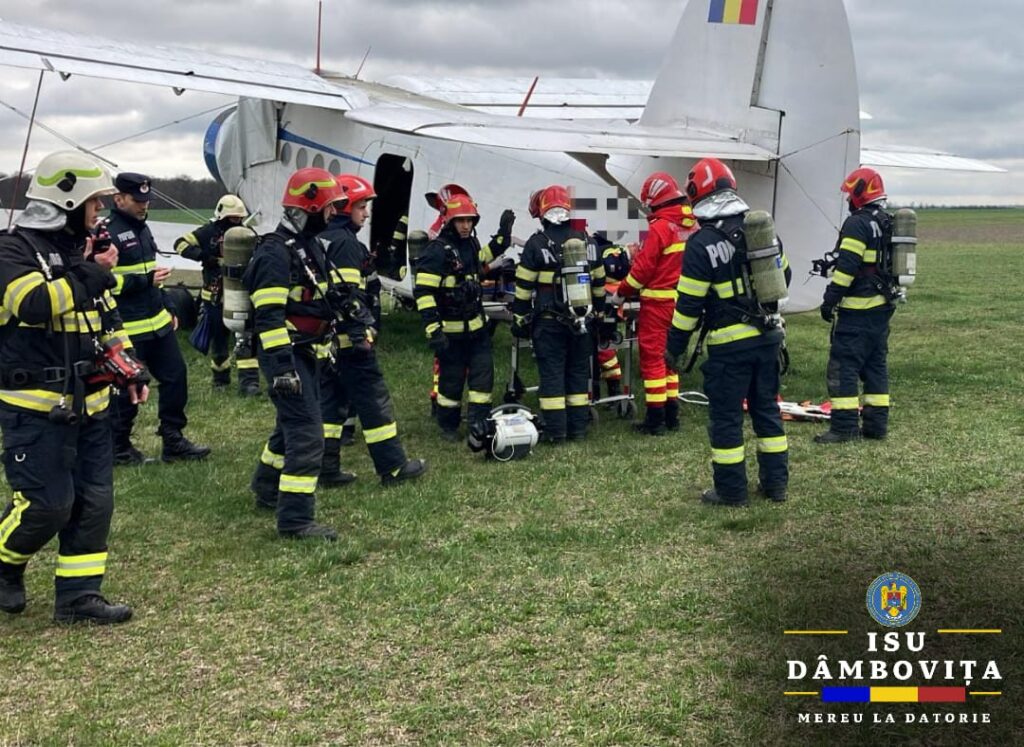 Exerciţiu ce a avut ca scenariu un accident aviatic pe raza localității  dâmbovițene Ilfoveni,  Inspectoratul pentru Situaţii de Urgenţă