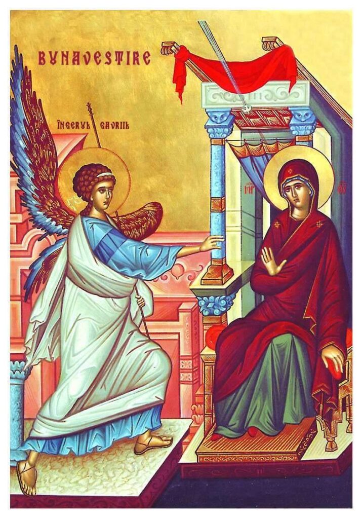 Astăzi este Buna Vestire -Blagoveştenia, în  această zi, se sărbătoreşte vestea cea bună adusă Fecioarei Maria de către trimisul lui Dumnezeu