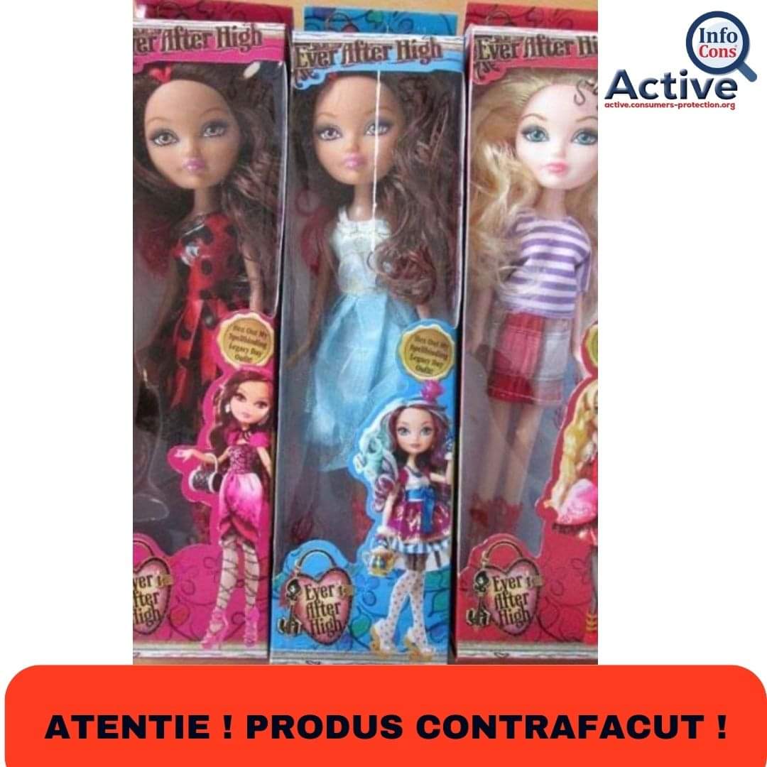 InfoCons anunță o nouă alertă de produs contrafăcut- păpuși pentru copii.