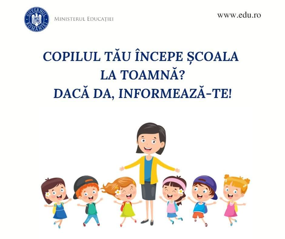 Se fac înscrierile la clasa pregătitoare 2024-2025, în perioada 11 aprilie – 14 mai 2024, părinții vor putea completa cererile-tip pentru înscrierea copiilor în clasa pregătitoare 2024-2025.
