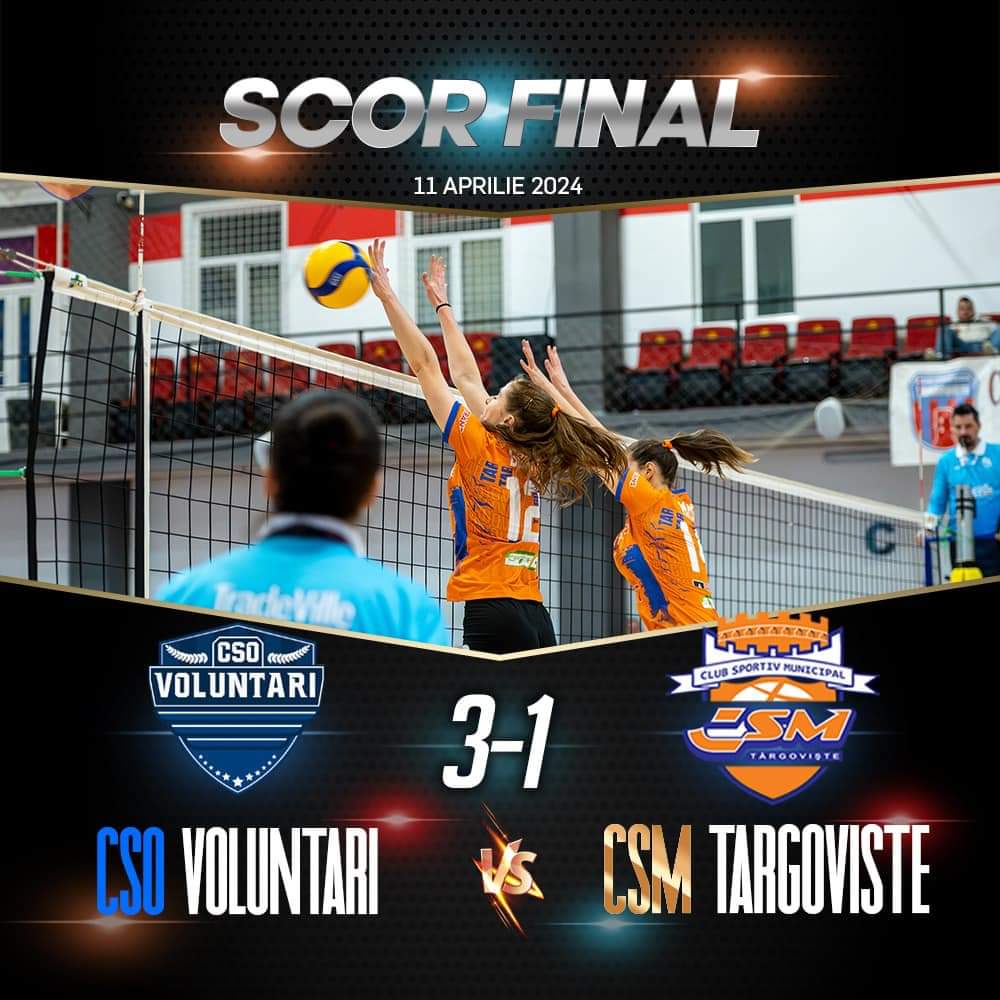 CSM Târgoviște a pierdut și al doilea meci din Semifinala Campionatului Național de Volei Feminin.