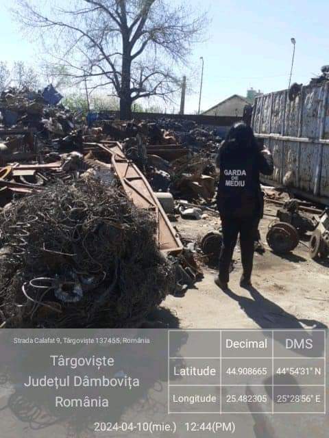 Comisarii Comisariatului Judeţean Dâmboviţa al Gărzii Naţionale de Mediu, împreună cu poliţiştii Serviciului de Investigare a Criminalităţii