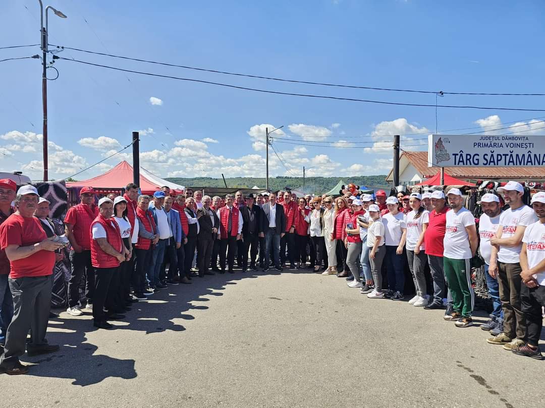Echipa PSD Dâmbovița a fost în mijlocul dâmbovițenilor la Târgul de Florii de la Voinești, gazde primitoare au fost primarul Gabriel Dănuț Sandu și viceprimarul Constantin Popa.