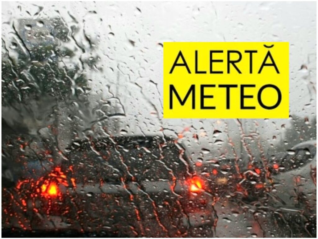 Alertă meteo: VINERI, 17 MAI 2024, înnorări accentuate, perioade cu averse, descărcări electrice, grindină și vijelii.
