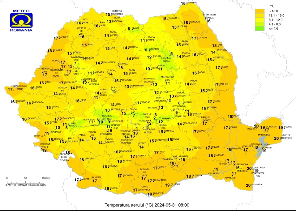 ATENȚIE! METEOROLOGII anunță schimbări radicale de vreme, în perioada 1-4 iunie 2024.Vor fi perioada cu temperaturi ridicate ce vor alterna cu perioada de instabilitate atmosferică.
