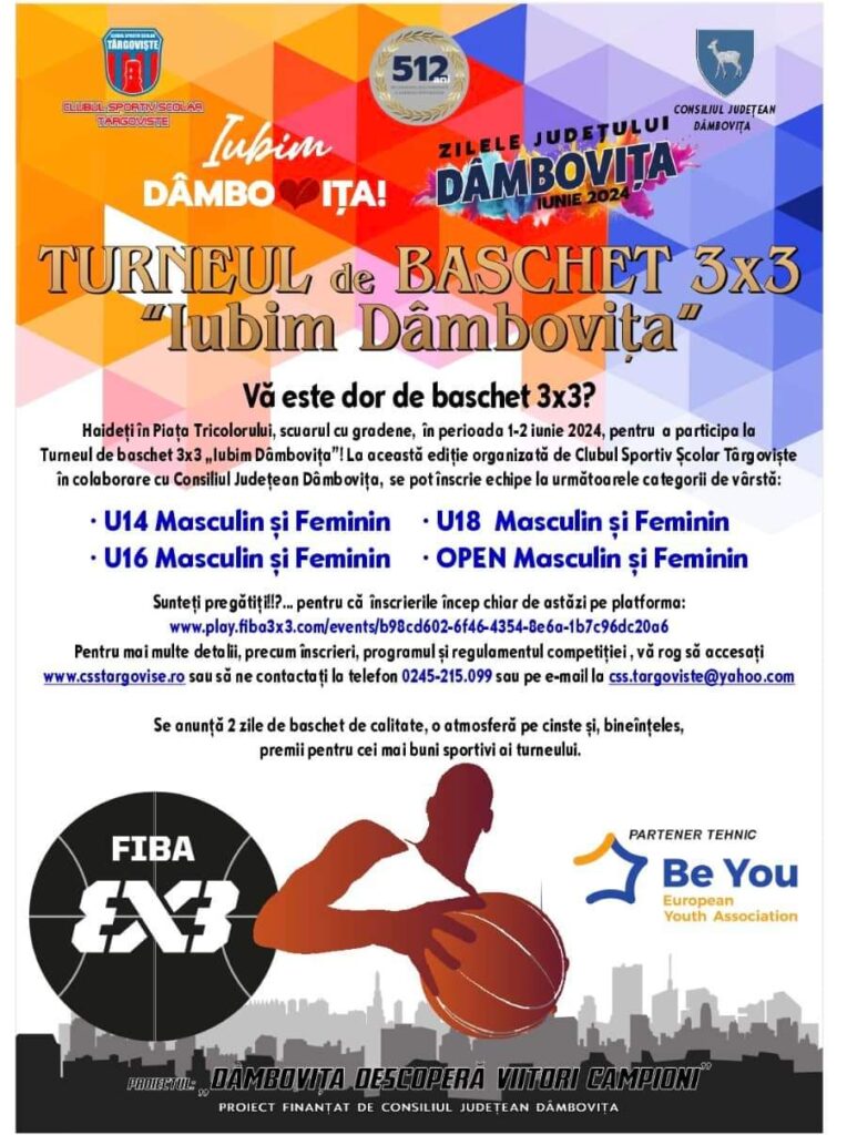 Începe proiectul "DÂMBOVIȚA DESCOPERĂ VIITORI CAMPIONI", mai jos vă prezentăm programul evenimentelor sportive din cadrul proiectului