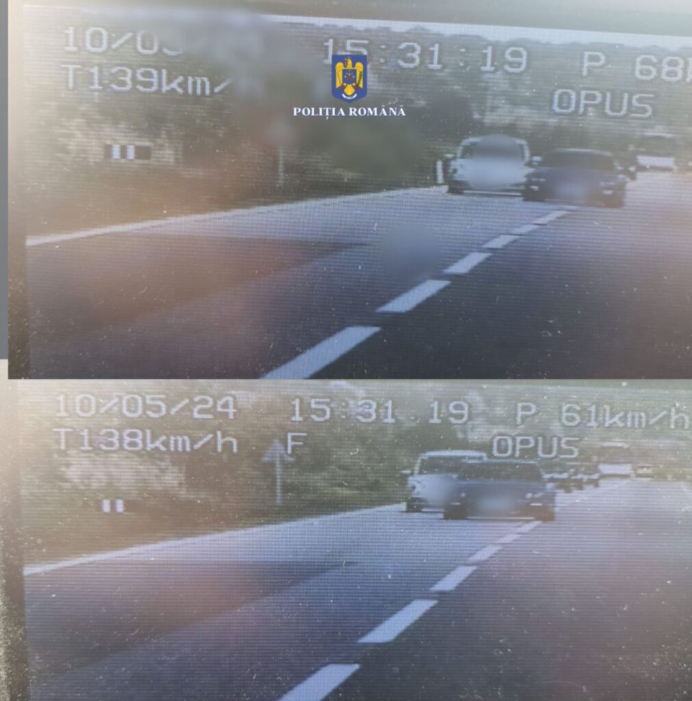 Nu călcați pedala de accelerație! Polițiștii dâmbovițeni i-au reținut permisul de conducere unui bărbat pentru 300 de zile  în afara localității Săcuieni.