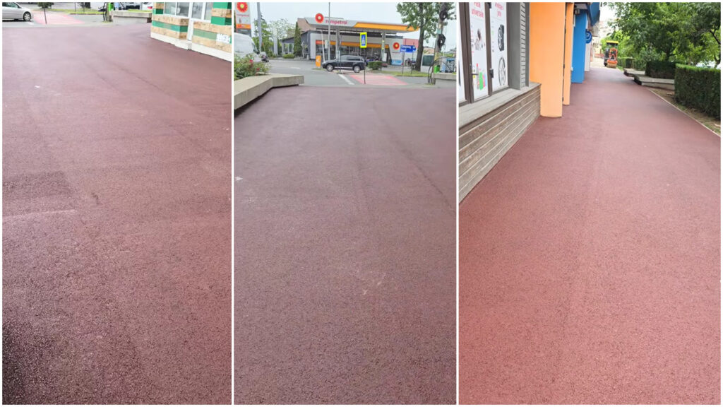 Transformare urbană în Târgoviștea: Asfaltare și desene pe aleile pietonale. VIDEO
