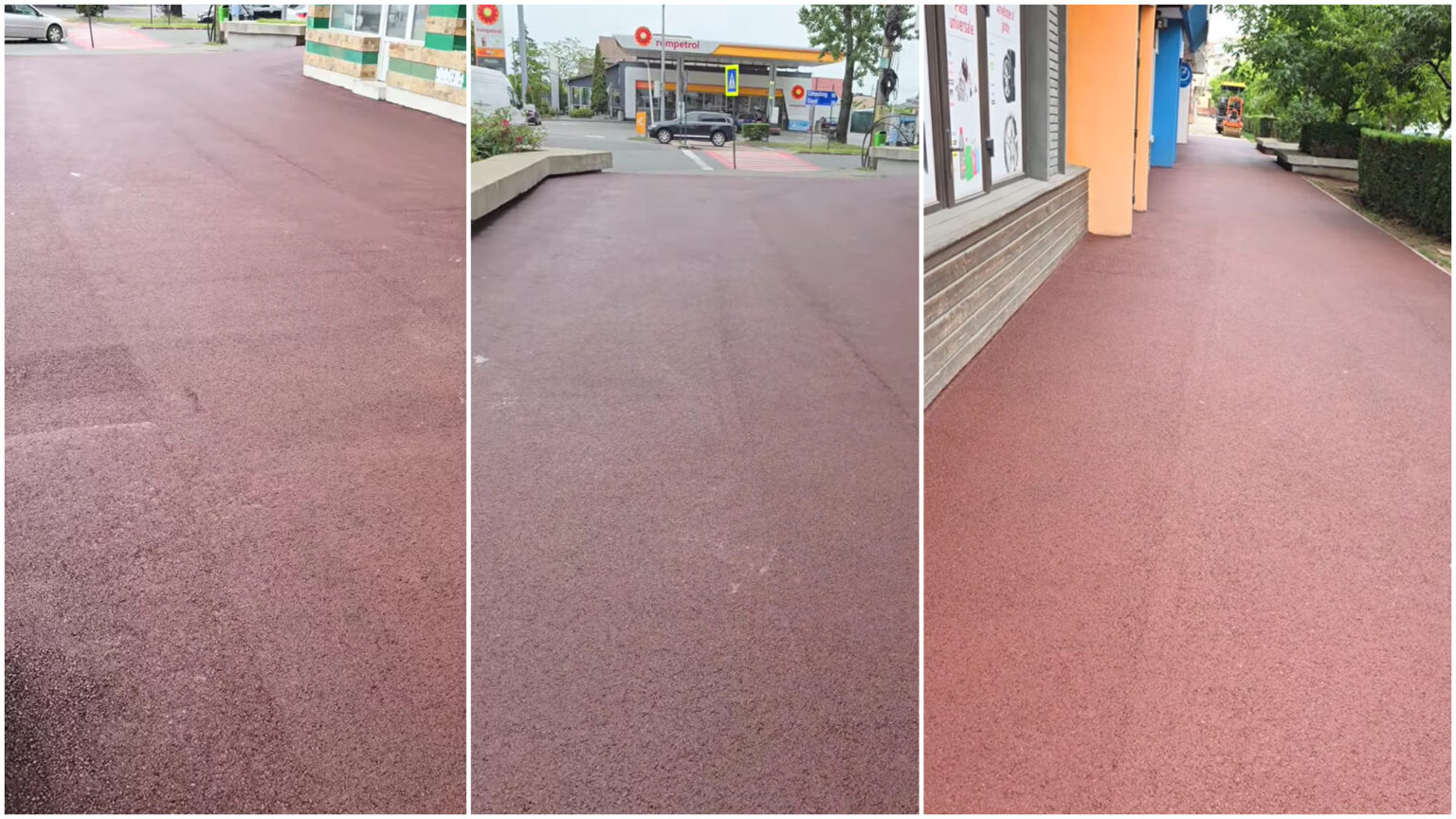 Transformare urbană în Târgoviștea: Asfaltare și desene pe aleile pietonale. VIDEO