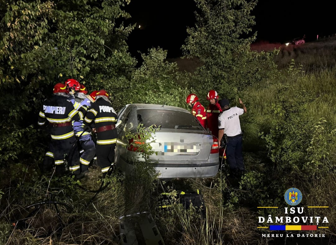 Tragedie pe DN 7, în comuna Mătăsaru, noaptea trecută, în jurul orei 00:00, pompierii au fost solicitați să intervină în cazul unui