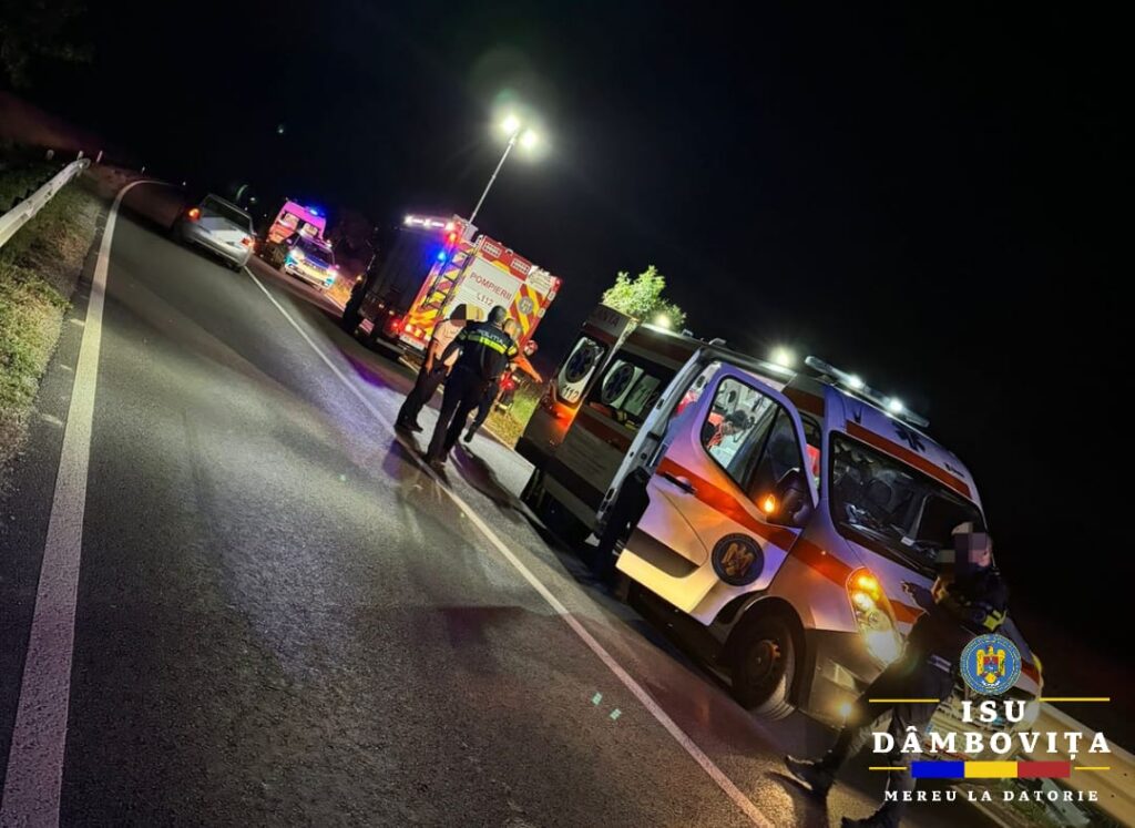 Tragedie pe DN 7, în comuna Mătăsaru Tragedie pe DN 7, în comuna Mătăsaru, noaptea trecută, în jurul orei 00:00, pompierii au fost solicitați să intervină în cazul unui