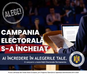 VIZ AMATORILOR: CAMPANIA ELECTORALĂ S-A ÎNCHEIAT, ASTĂZI, ORA 7:00,orice abatere se lasă  cu amendă și dosar penal.