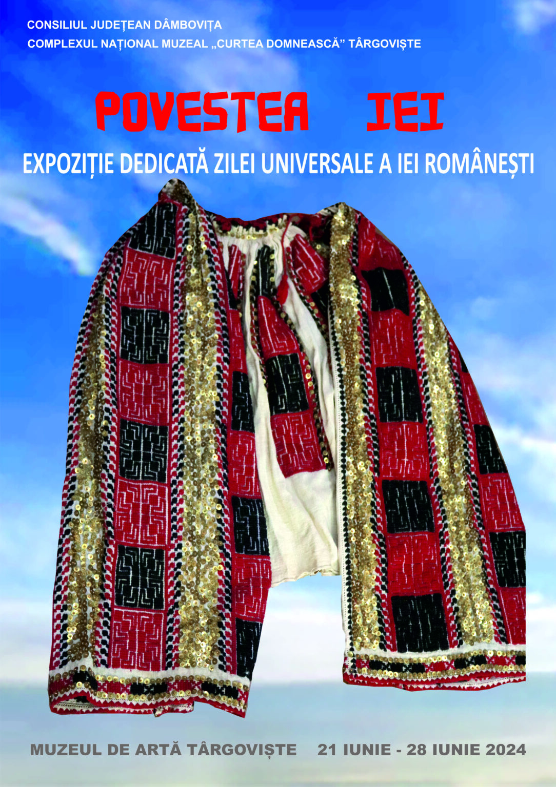 Muzeul de Artă din Târgoviște va găzdui expoziția specială intitulată „Povestea iei”Muzeul de Artă din Târgoviște va găzdui o expoziție specială intitulată „Povestea iei” în perioada 21-28 iunie 2024