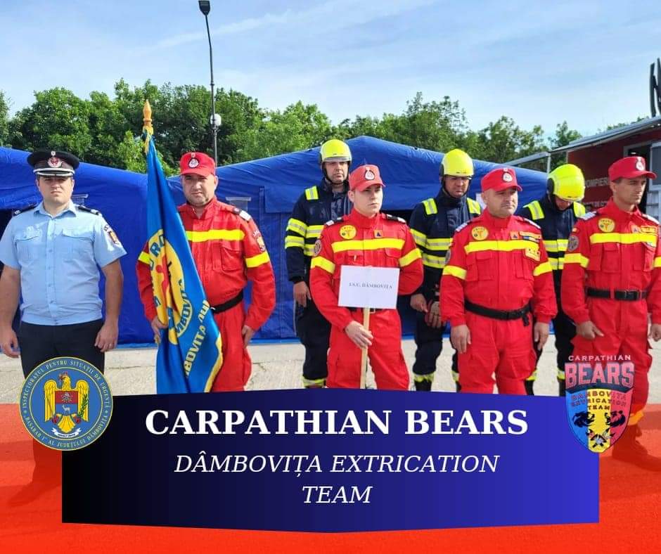 Echipa ISU Dâmbovița concurează la Competiția Națională de descarcerare și de acordare a primului ajutor calificat Echipa reprezentativă a Inspectoratului pentru Situații de Urgență „Basarab I” al județului Dâmboviţa "Carpathian Bears Dambovita