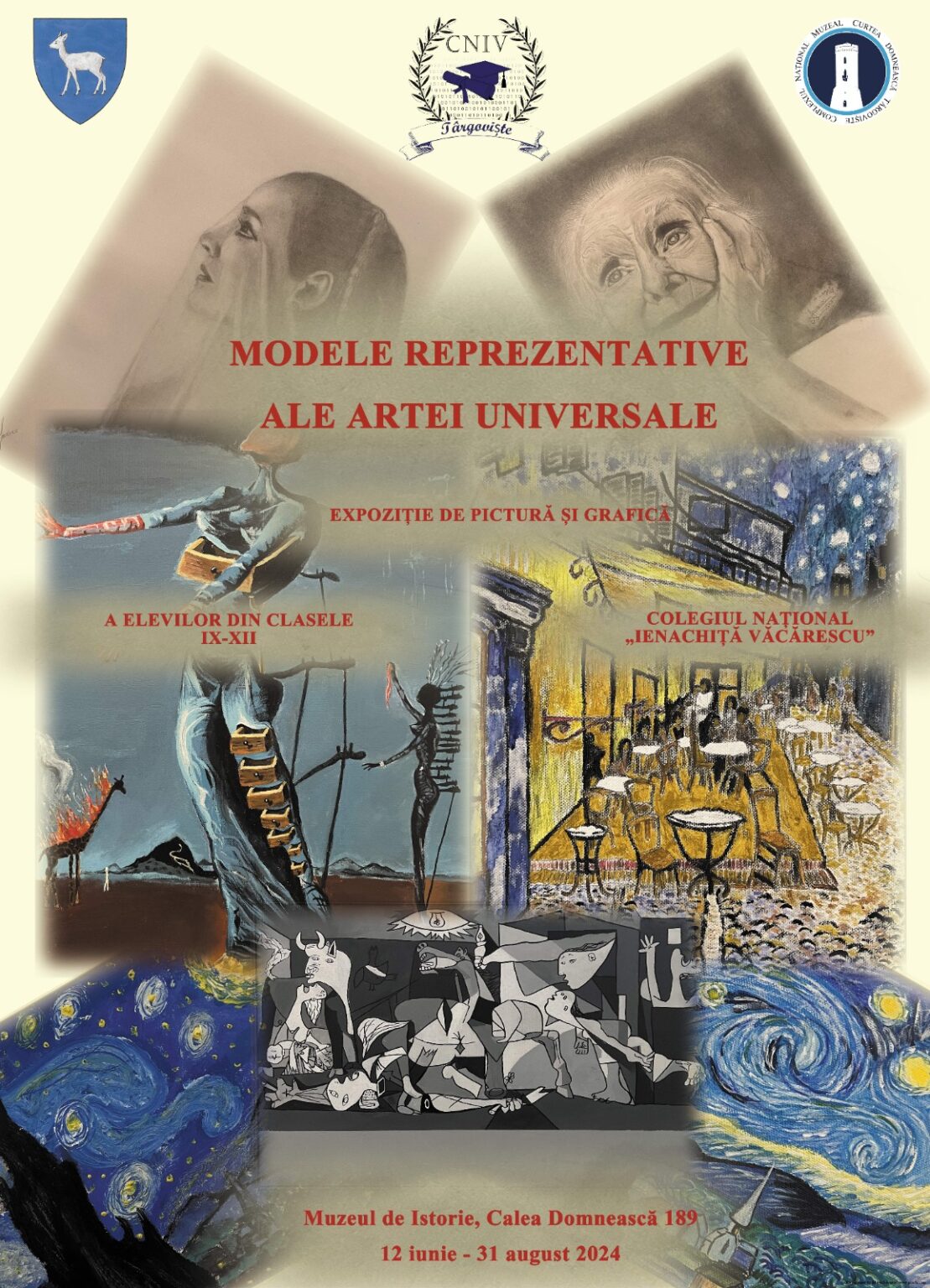 Elevii Colegiului Național „Ienăchiță Văcărescu” din Târgoviște au organizat o expoziție de pictură și grafică la Muzeul de Istorie  Elevii Colegiului Național "Ienăchiță Văcărescu" din Târgoviște au organizat o impresionantă expoziție de pictură și grafică pentru