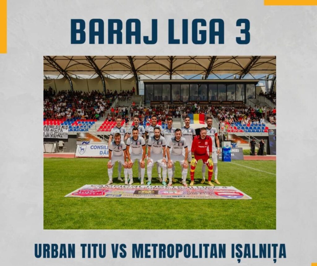 Urban Titu a câștigat cu 3-0 în manșa tur a barajului de promovare în Liga 3