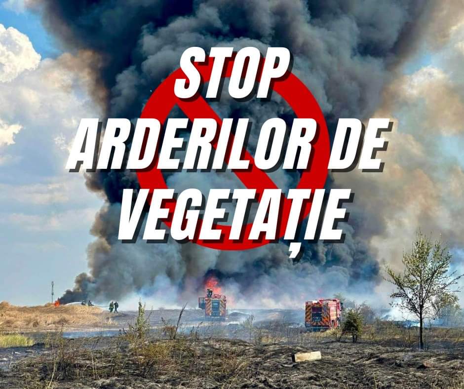 ISU Dâmbovița face apel pentru oprirea igienizării terenurilor prin incendiere, în ultimele 24 de ore, s-au înregistrat aproximativ