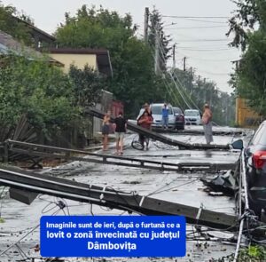 Avertizare pentru ploi puternice în sudul și sud-estul României, inclusiv în județul Dâmbovița, trei  zile de ploi torențiale și temperaturi