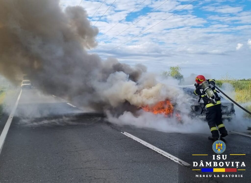 Torță pe roți în comuna Văcărești 