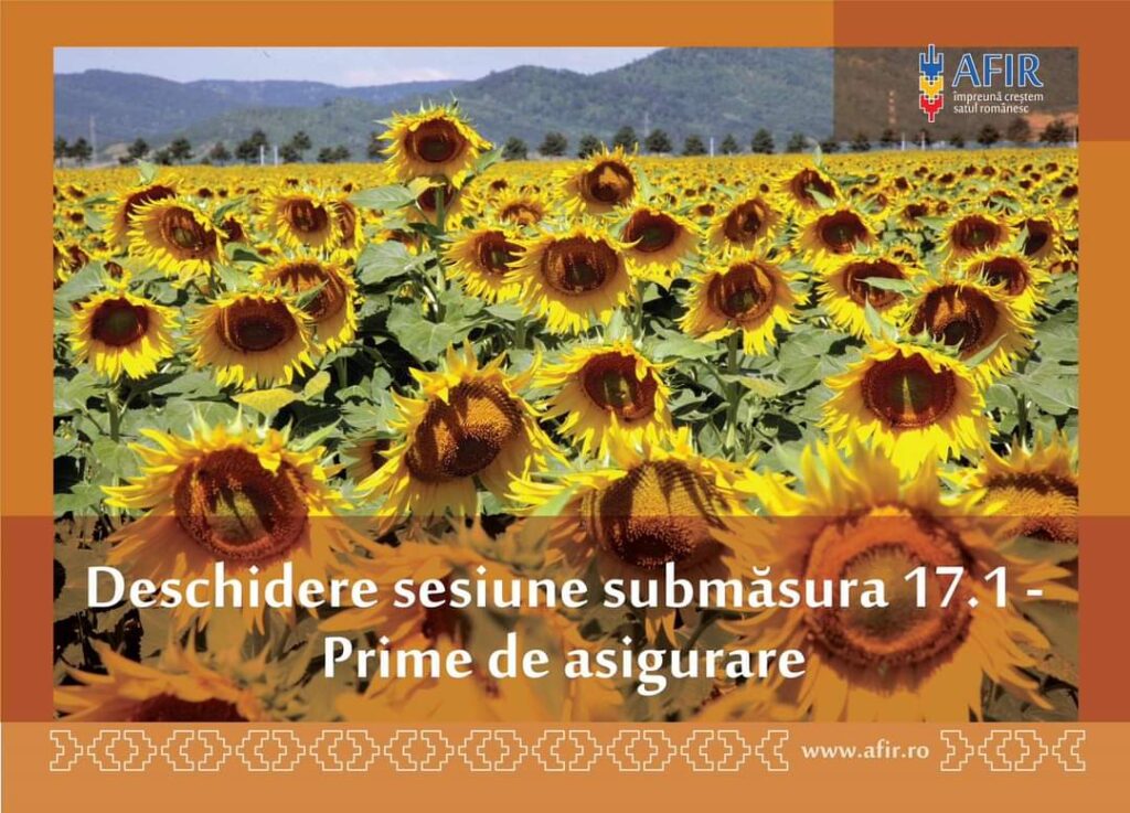 Sesiunea de primire a cererilor de finanțare pentru rambursarea primelor de asigurare începe pe 12 august Sesiunea de primire a cererilor de finanțare pentru rambursarea primelor de asigurare începe pe 12 august, anuntul a fost făcut de AFIR.