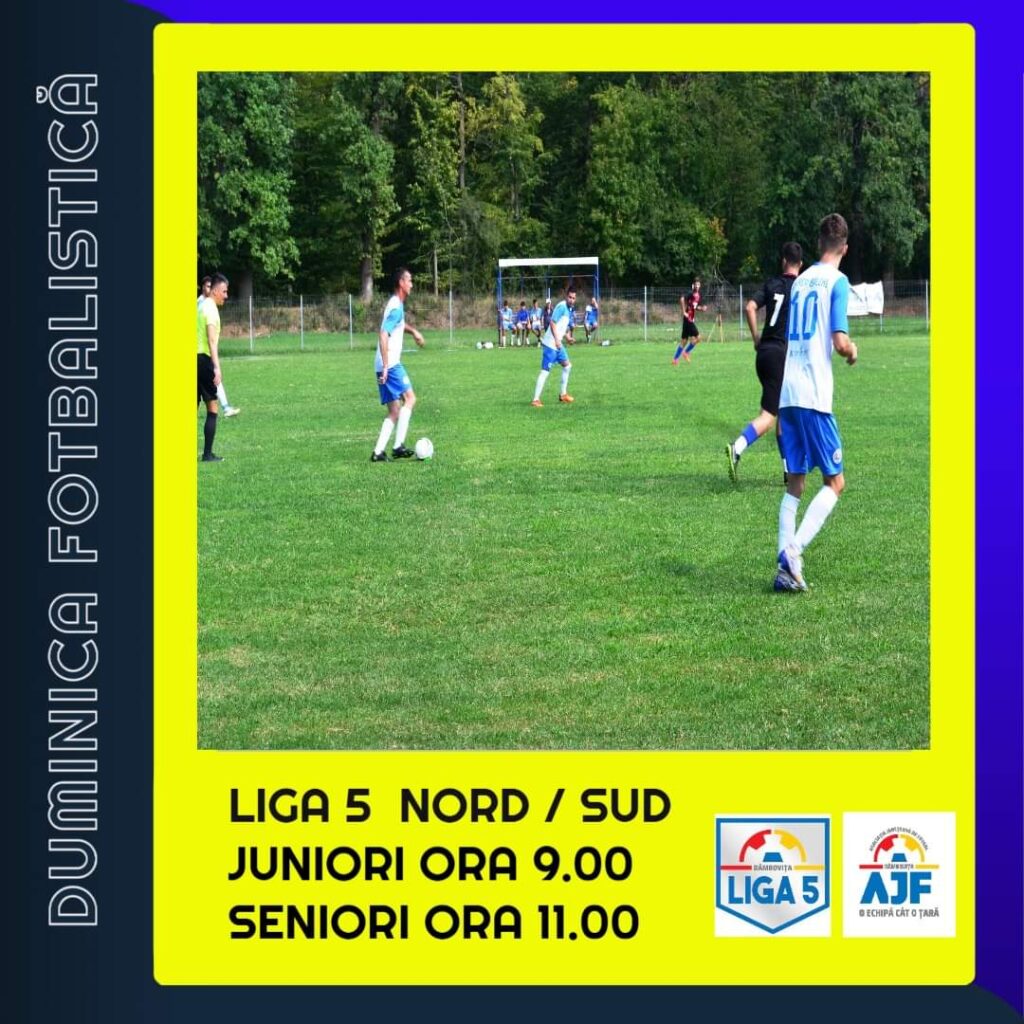 Astăzi a debutat un nou sezon în Liga 5, cu meciuri în cuplaj pentru juniori și seniori, într-o duminică mult așteptată de pasionații de fotbal.