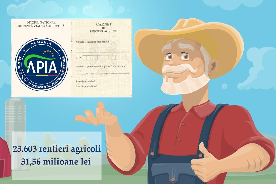 APIA a finalizat autorizarea la plată a rentierilor agricoli care și-au vizat carnetele de rentier în perioada 01 martie – 02 septembrie 2024.