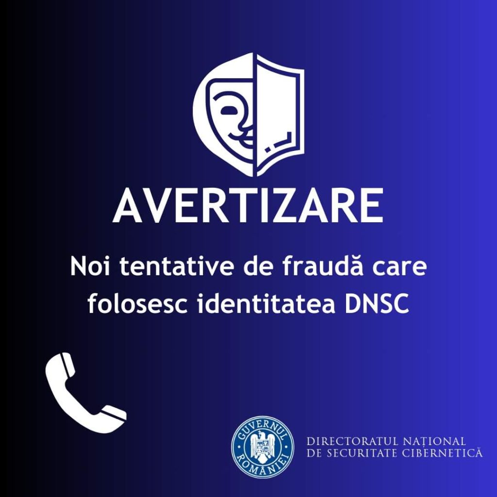 Campanie de fraudare a utilizatorilor din România prin apeluri telefonice realizate cu ajutorul unor tehnici de spoofing (mascarea identității reale)