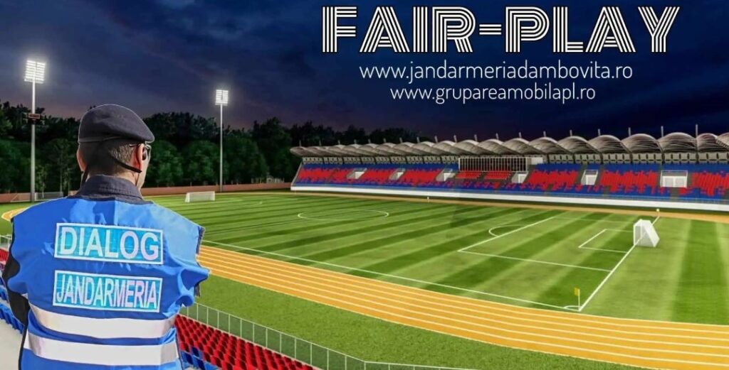 Jandarmii dâmbovițeni vor asigura măsurile de ordine publică, marți, 3 septembrie a.c., începând cu ora 20:30, pe stadionul „Eugen Popescu”