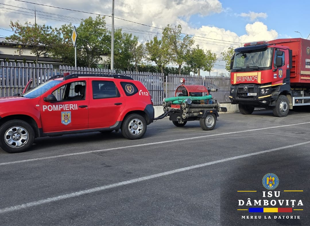 În urma fenomenelor meteo extreme care au afectat județul Galați, Inspectoratul pentru Situații de Urgență (ISU) „Basarab I” al județului Dâmbovița