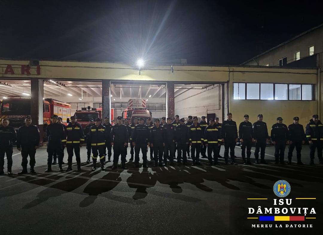 Noaptea trecută, ISU Dâmbovița a trimis un nou contingent de 52 de pompieri și mijloace în zonele afectate de inundații dinb județul Galați.