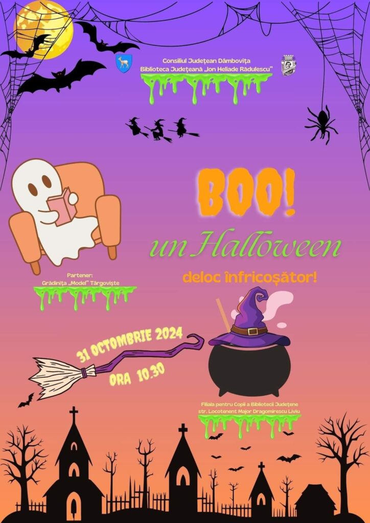  „Boo! Un Halloween deloc înfricoșător” la Biblioteca Județeană Dâmbovița