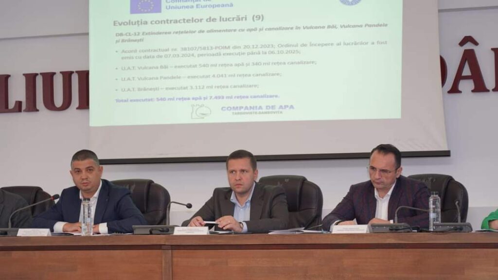 Consiliul Județean Dâmbovița anunță progrese remarcabile în cadrul Proiectului Regional de Dezvoltare a Infrastructurii de apă și apă uzată din județ!