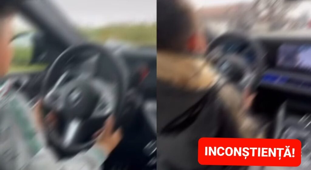 IMAGINILE cu cei doi copii de 10 și 12 ani, surprinși conducând la 157 km/h prin comuna Butimanu, au fost făcute publice de Poliția Română. 