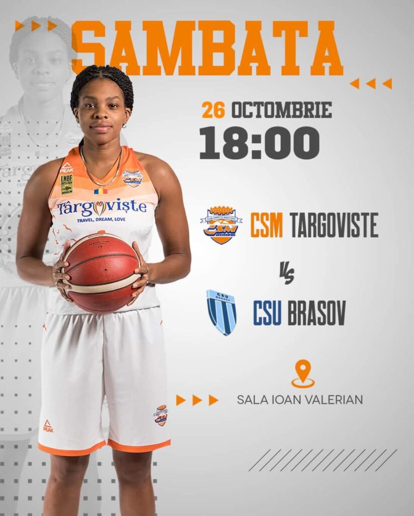 La Târgoviște, meci important în Liga Națională de Baschet Feminin: CSM Târgoviște – CS Universitatea Brașov La Târgoviște, meci important în Liga Națională de Baschet Feminin: CSM Târgoviște - CS Universitatea Brașov, mâine, 26 octombrie, la ora 18:00, Sala Ioan Valerian