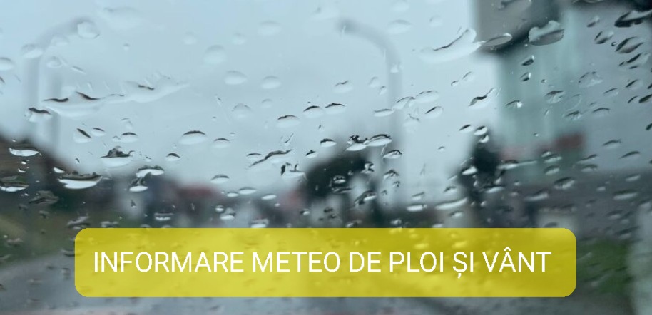 INFORMARE METEO pentru tot județul Dâmbovița: Vreme foarte rece, ploi și intensificări ale vântului, pe tot parcursul zilei de sâmbătă (12 octombrie), vor fi averse.