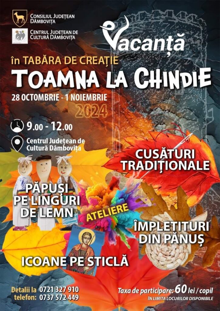„Toamna la Chindie”, în perioada 28 octombrie – 1 noiembrie.