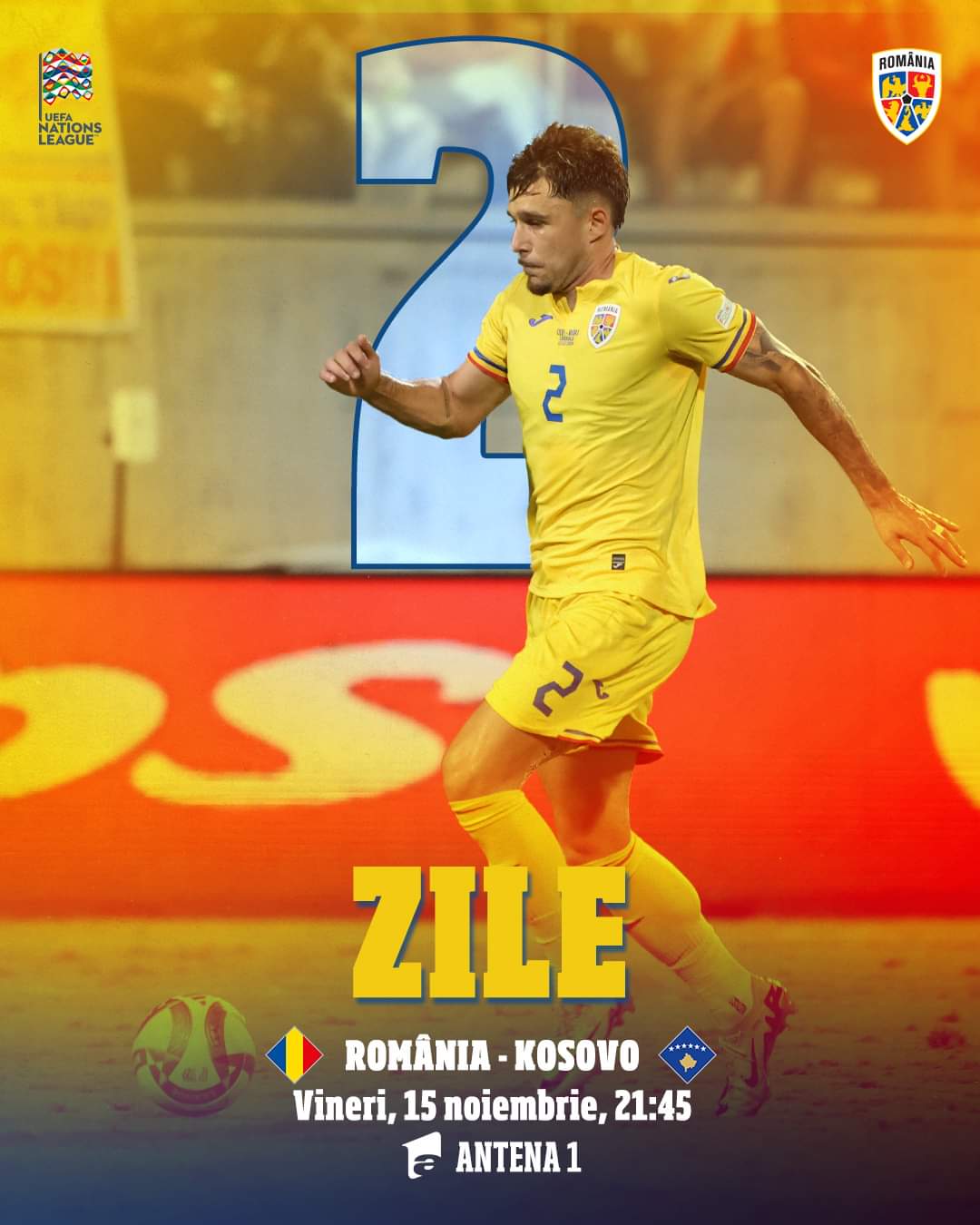 Irina Baianț va cânta Imnul Național al României alături de 50.000 de români pe Arena Națională, se joacă România-Kosovo , vineri, 15 noiembrie 2024, ora 21:45.