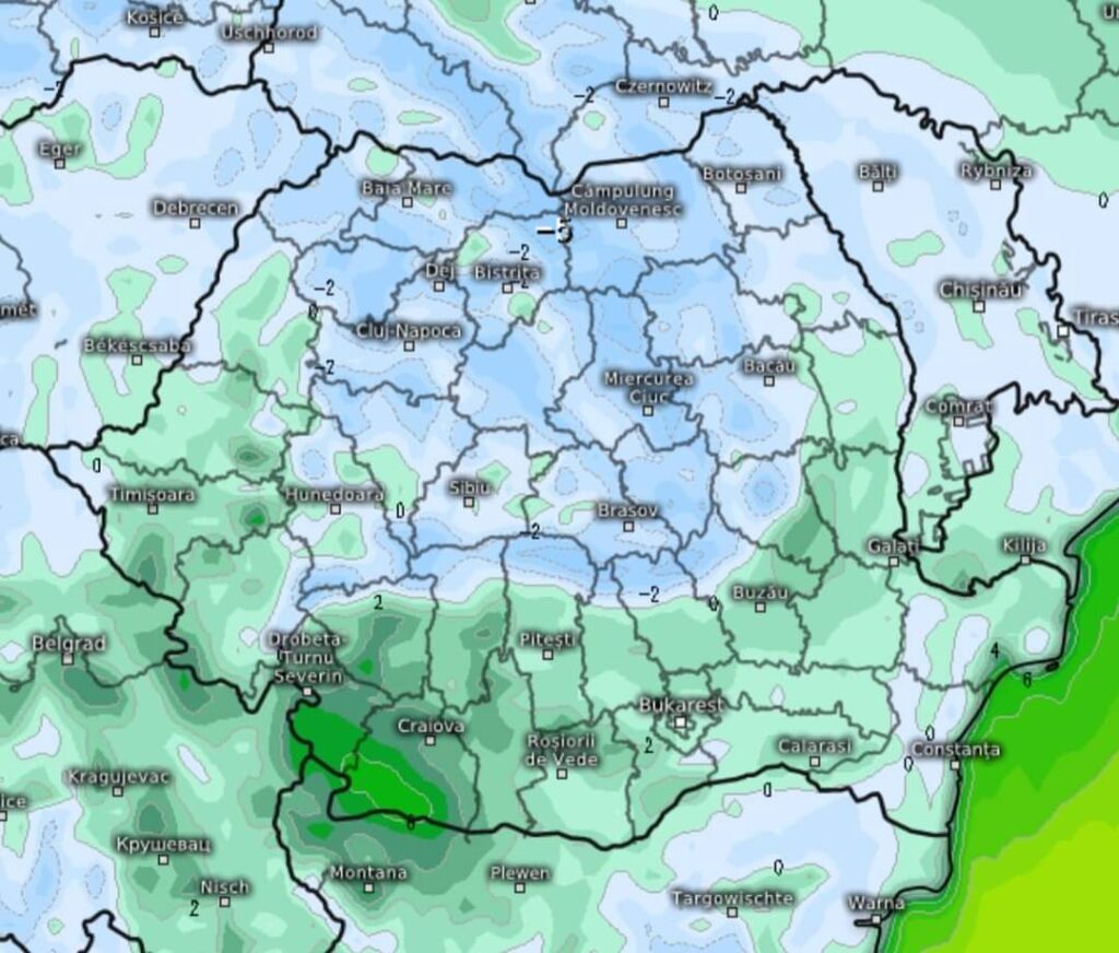Un val de aer rece de origine siberiană, cunoscut sub numele de „Bestia din Est” ajunge în România Un val de aer rece de origine siberiană, cunoscut sub numele de „Bestia din Est” ajunge în România.