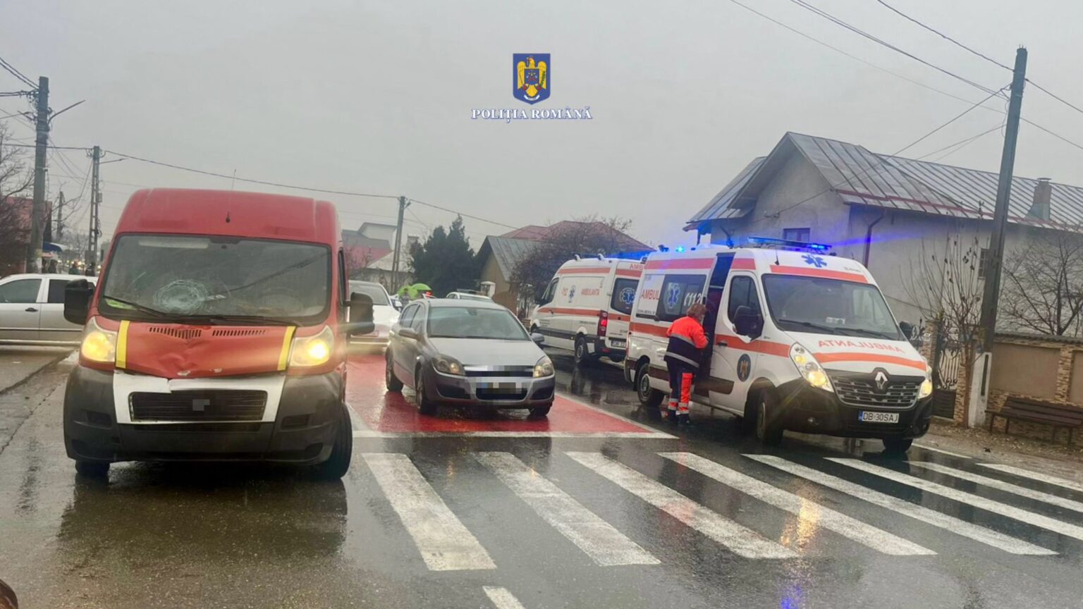 Accident rutier în Picior de Munte: Un pieton a fost rănit, la data de 29 noiembrie, conform primelor informații