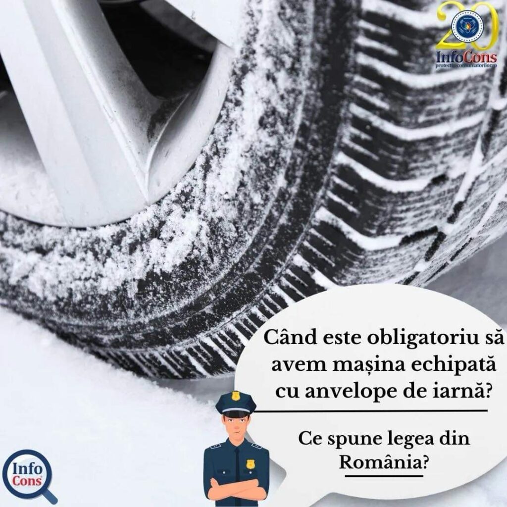 AVERTISMENT: Schimbă-ți anvelopele acum,  pregătește-te pentru iarnă și evită riscurile drumurilor alunecoase.