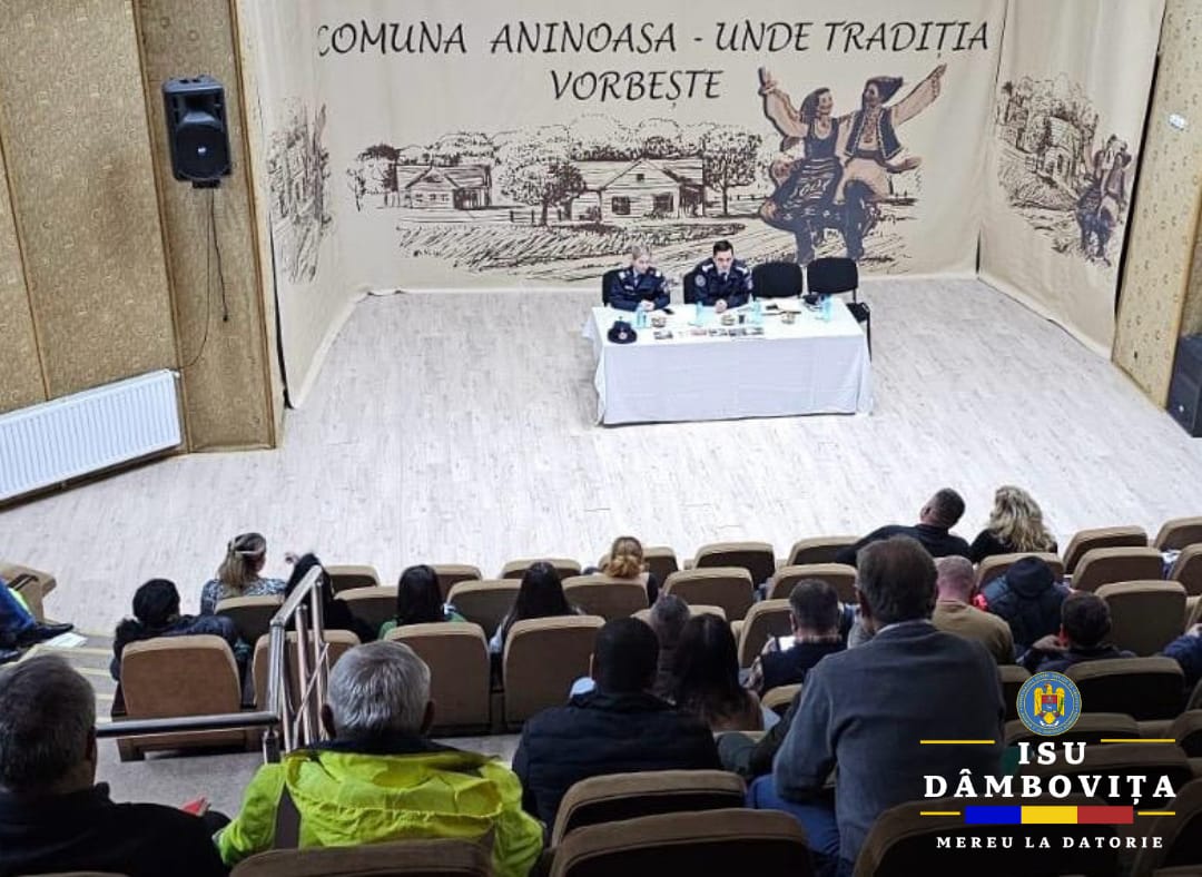 A avut loc o instruire destinată șefilor Serviciilor Voluntare pentru Situații de Urgență (S.V.S.U.) și ai Centrelor Operative cu Activitate Temporară