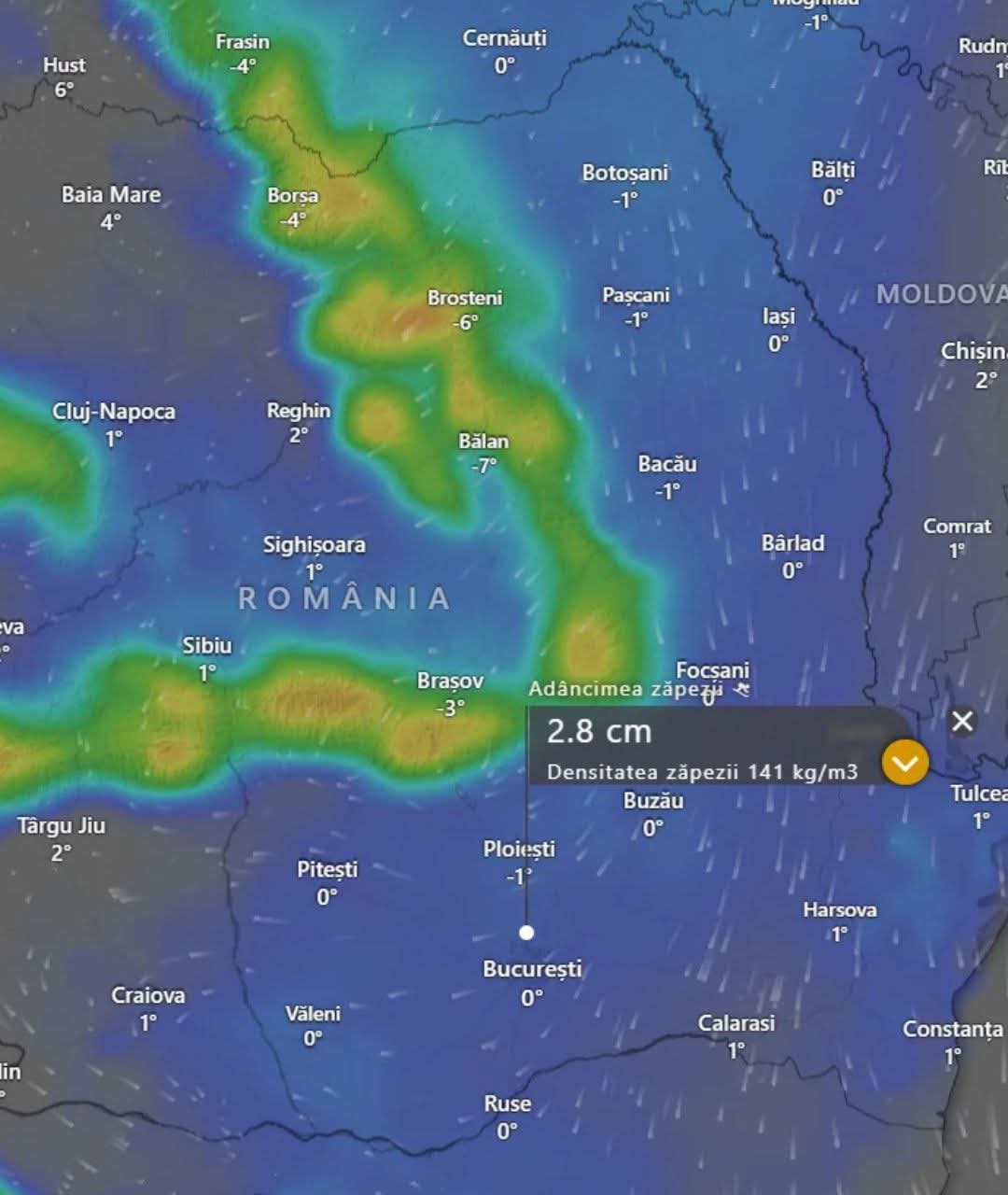 Alertă meteo în Dâmbovița: COD GALBEN de VÂNT PUTERNIC, după ora prânzului rafalele pot atinge 50-70 km/h
