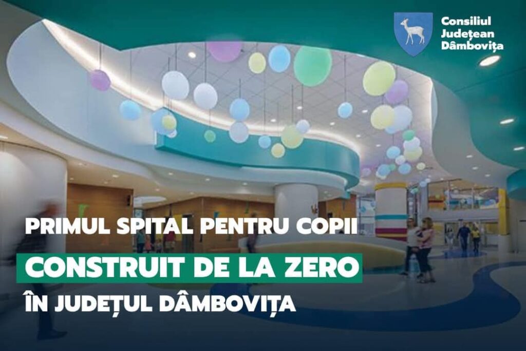 CJ Dâmbovița a depus astăzi proiectul pentru construirea unui spital de pediatrie în Târgoviște, în valoare de 325 milioane de lei.