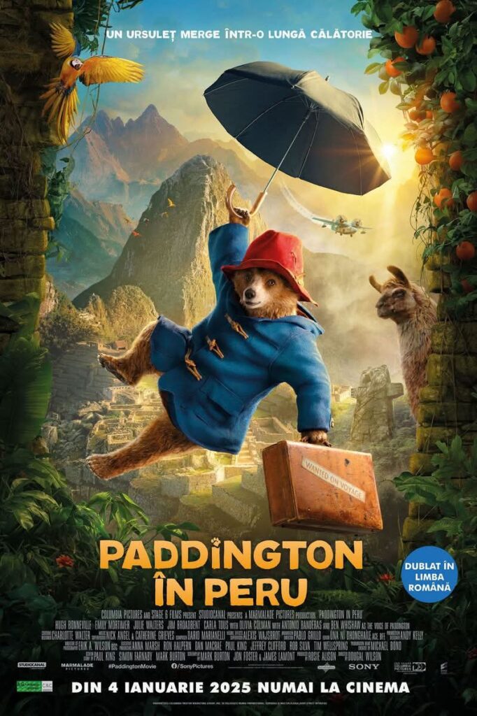Avanpremiera mult așteptată a filmului "Paddington în Peru", pe 7 ianuarie la Cinema Independența.