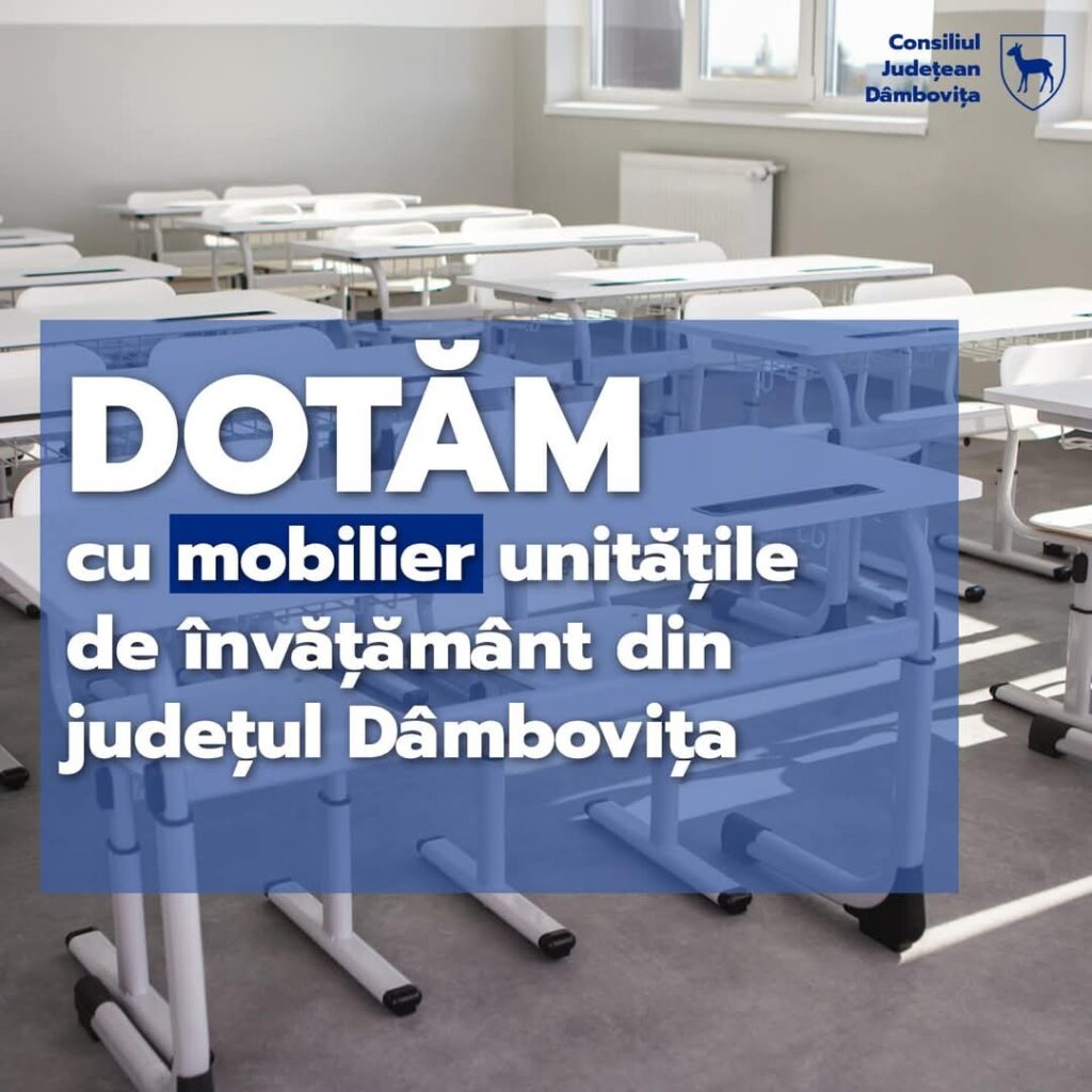 CJ  Dâmbovița, sub conducerea președintelui Corneliu Ștefan, face un pas major în modernizarea infrastructurii educaționale din județ, prin semnarea unui contract important pentru dotarea unităților de învățământ.