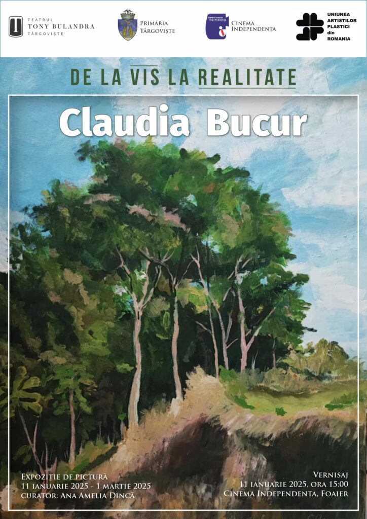 Primăria municipiului Târgoviște, în colaborare cu Cinematograful Independența, organizează deschiderea expoziției „De la vis la realitate”