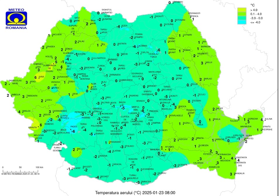 La Târgoviște, în această dimineață termometrul a coborât până la -2 grade Celsius la ora 8:00. Chiar și cu temperaturile scăzute, soarele face o tentativă de a-și face simțită prezența, strălucind timid în cerul senin, dar oferind o rază de speranță pentru o zi mai ușoară.