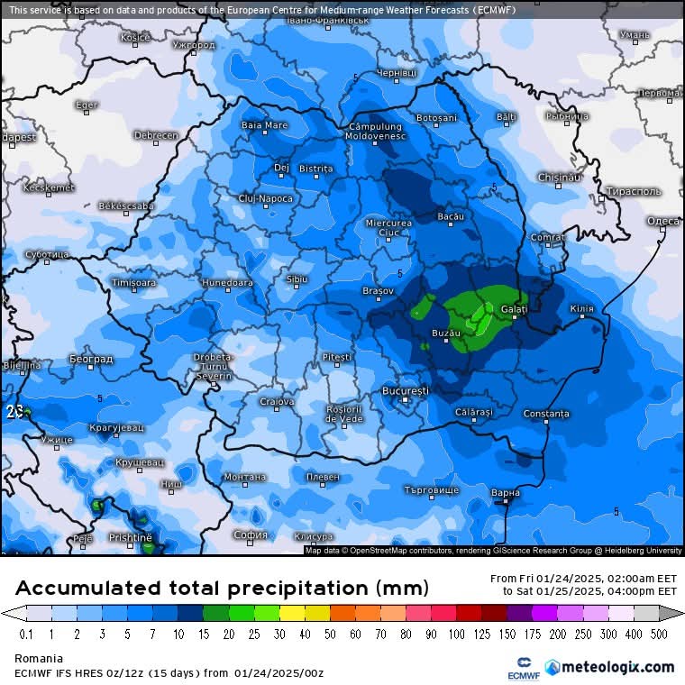 Alertă meteo, începând din această seară și până mâine dimineață, vremea se va înăspri în regiunile sud-estice ale țării, iar meteorologii anunță precipitații semnificative. 