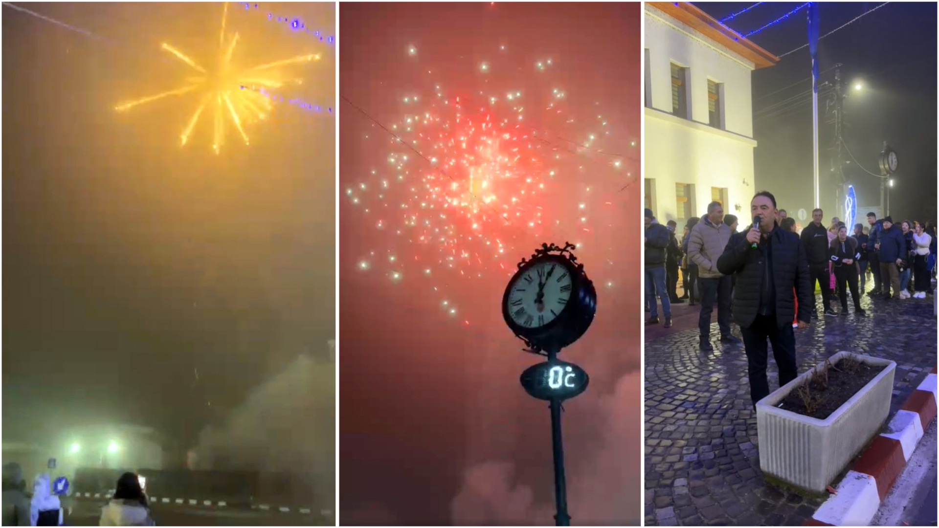 Primăria Potlogi a organizat de Revelion, un foc de artificii spectaculos.